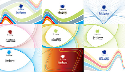 card template vector material