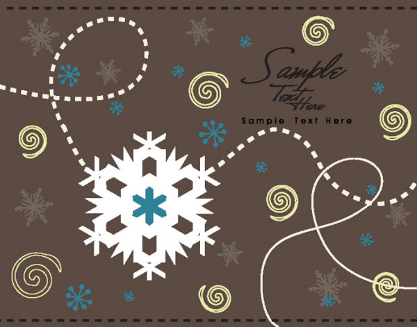 Cartoon Christmas background 04 - vector material