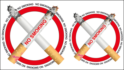 No smoking signs 01 - vector material