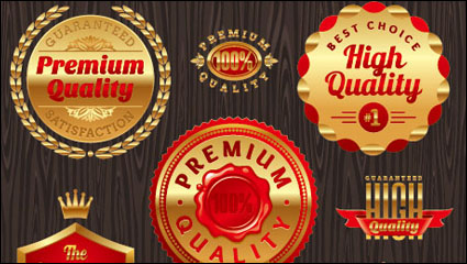 Classic stickers 01 - vector material