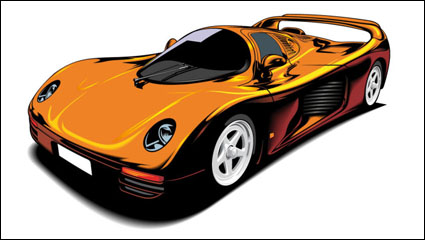 Beautiful sports car 02-vector