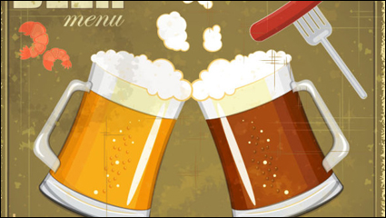 Vintage beer - vector material