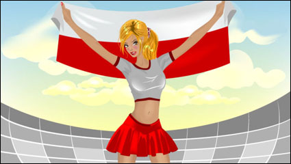 Cartoon football elements 01 - vector material