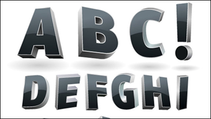 Font Design Series 36 - vector material