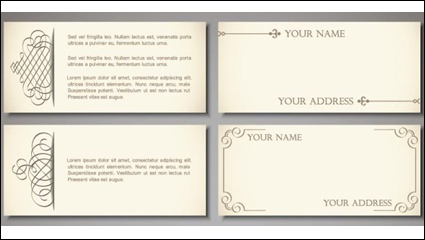 Beautifully banner template 03 - vector material