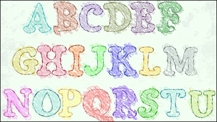 Font Design Series 57 - vector material