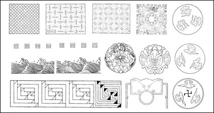 Patterns, wave, waves, clouds vector