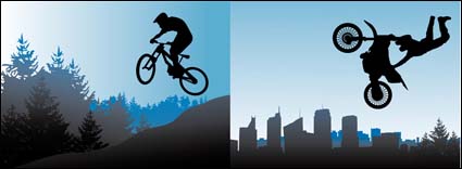 Bicycle and motorcycle sports